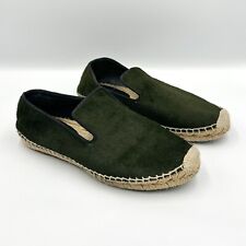 Celine Paris Women’s Green Pony Fur Slip On Shoes Espadrilles Size 4
