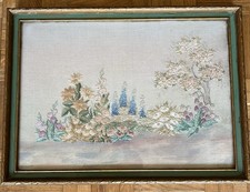 Vintage Framed Embroidery On