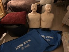 2 Laerdal Little Anne CPR Training Manikins