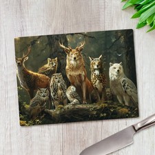 Noble Forest Animals Glass