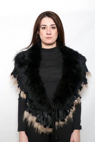 Genuine real black brown fox - real,