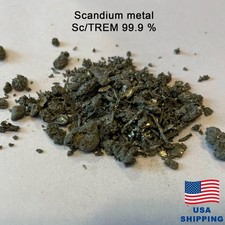 Scandium Metal 50 Grams 99.9%