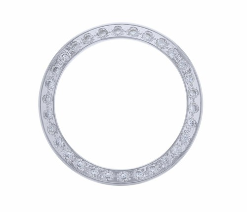 White created diamond bezel - gp,