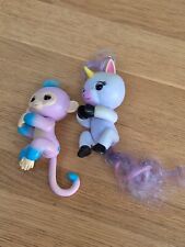 2x Fingerlings Monkey & Unicorn Tested Working WowWee