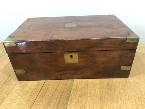 Large mahogany writing - mahogany, slope