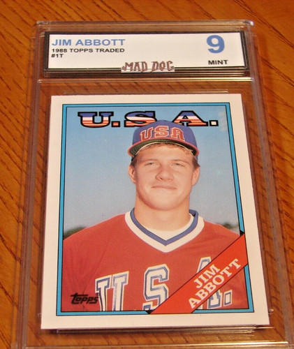 Jim abbott 1988 topps - abbott*****1988,