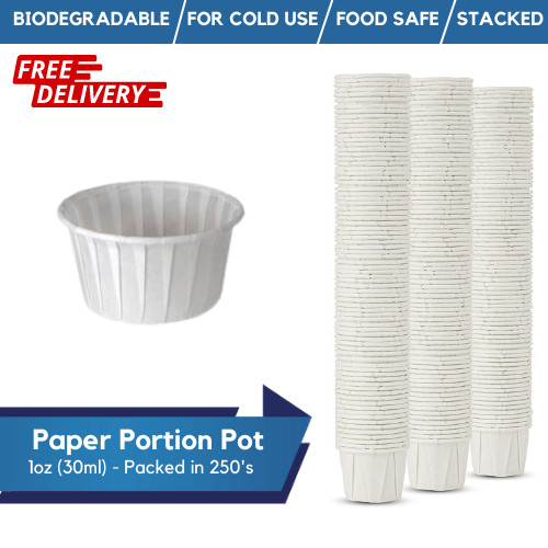 Paper soufflé cups - cups, disposable