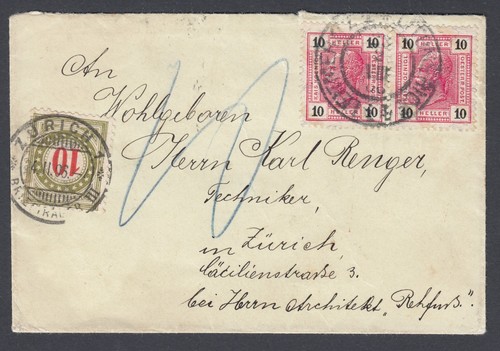 Austria stamps 1906 swiss - austria,
