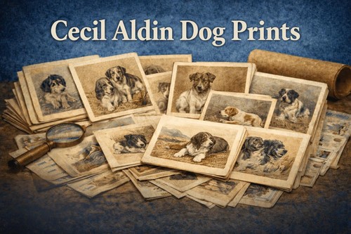 Cecil aldin dog prints vintage - aldin,