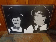 Laurel and hardy hand painted - laurel,