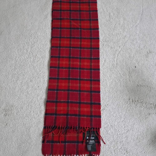 Barbour red tartan - scarf, –