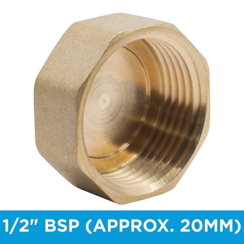Brass blanking end cap female - brass,