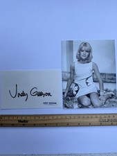 Judy geeson signed postcard - signed,