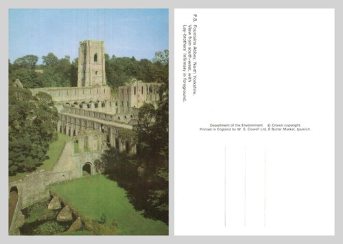 Postcard fountains abbey - postcard,