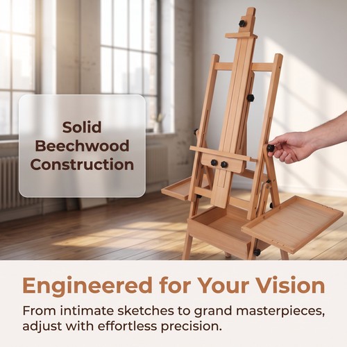 Tripod art easel wooden - easel,
