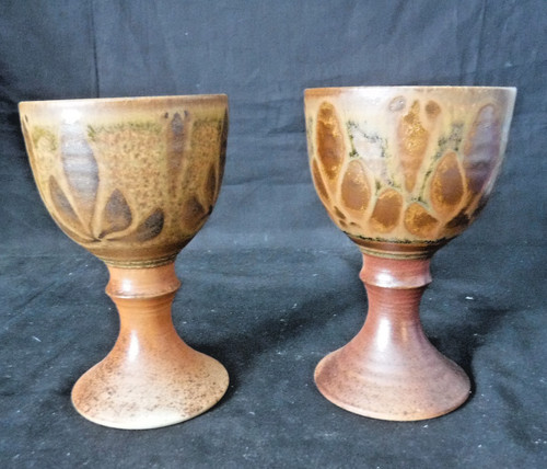 Pair stoneware argyll - stoneware,