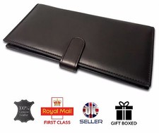 GENUINE LEATHER Soft LUXURY Travel Organiser 2 PASSPORT HOLDER cover case wallet