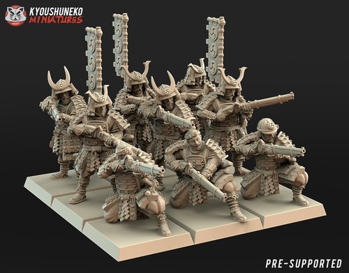 Japanese samurai musketmen - samurai,