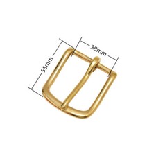 Solid Brass Pin Belt Buckle