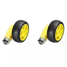 DIY Car Projects Plastic Tire Tyre Wheel with Motor Set for Arduino Smart Robot