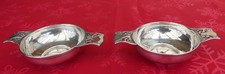 SILVER QUAICH,S A PAIR   W G
