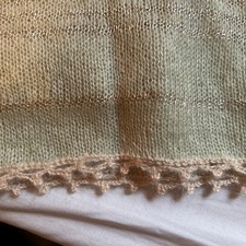 JIGSAW MINT GREEN & METALLIC SILVER THREAD SCARF (NEW) Wool