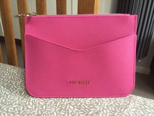 TED BAKER bright pink clutch
