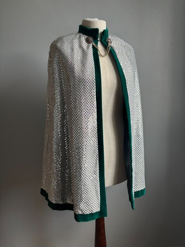 Vintage sequin cape cloak - cape,