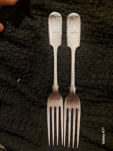 Pair antique heavy - a, of