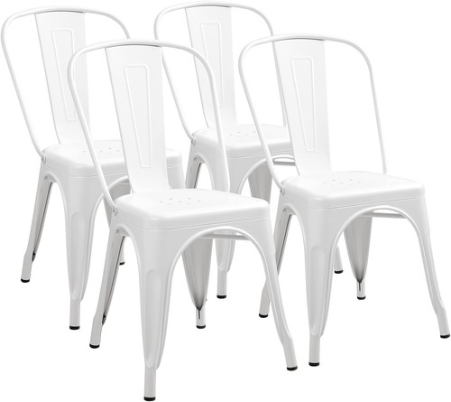 Tolix metal dining chairs - tolix,