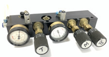 Multiport Pressure Regulator Manifold Charmilles CNC Robofil Hydraulic / Air