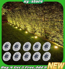 Solar Power Ground Lights LED Floor Decking Patio Outdoor Garden Lawn Path Lamp