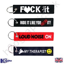 Funny Biker Motorcycle Motorbike Keyring Key Fob Tag Ducati BMW Suzuki Kawasaki