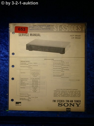 Sony service manual - sony, st