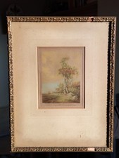 Antique Landscape Drawing –