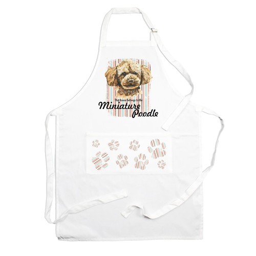 Miniature poodle apron - apron,