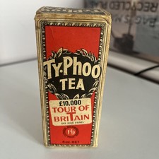 vintage rare original typhoo tea box international football stars Pat Jennings 