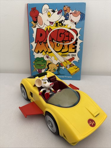 Danger mouse car and figure - car,