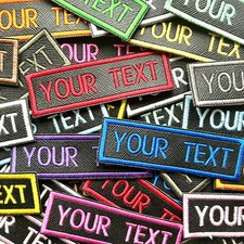 Personalised embroidered text - embroidered,