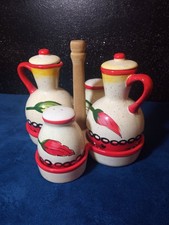 Vintage Oil & Vinegar Set 4