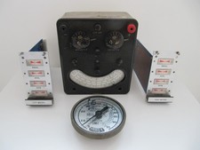 Vintage  test Meter and other parts. Not working. Craft Use Robot, Steampunk?