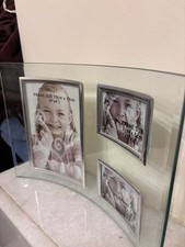 curved glass photo frame