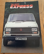1983 TALBOT EXPRESS VAN car