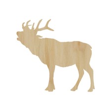 Laser Cut Out Wood Elk Wood