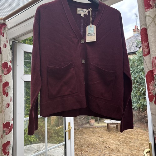 Ladies fat face burgundy - fat, size