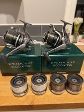 Shimano Speedcast 8000 Xta Reels  X2 Plus 4 Spare Spools