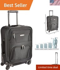 19-Inch Black Spinner Carry-On