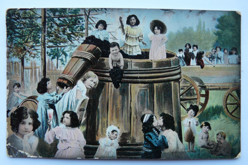 Children babies wine making - children, &