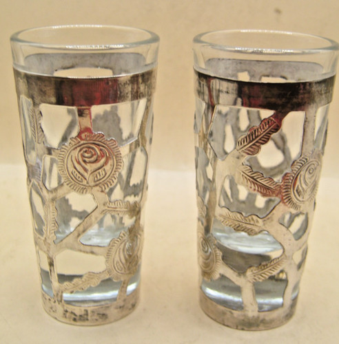 Vintage white metal shot - white,