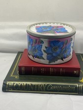 Vintage Round Cake Tin With Lid Retro Floral Vintage Cottage Core Kitchenware